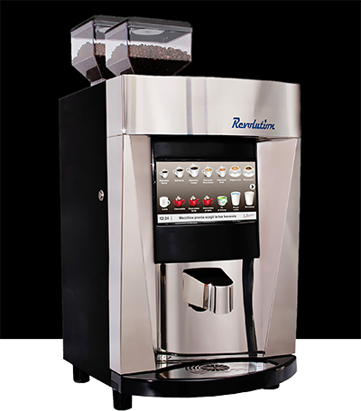 Revolution Touch Office Coffee Machines with two coffee bean hoppers